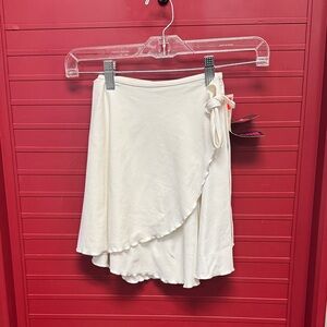 Eurotard white ballet Wrap Skirt - adult